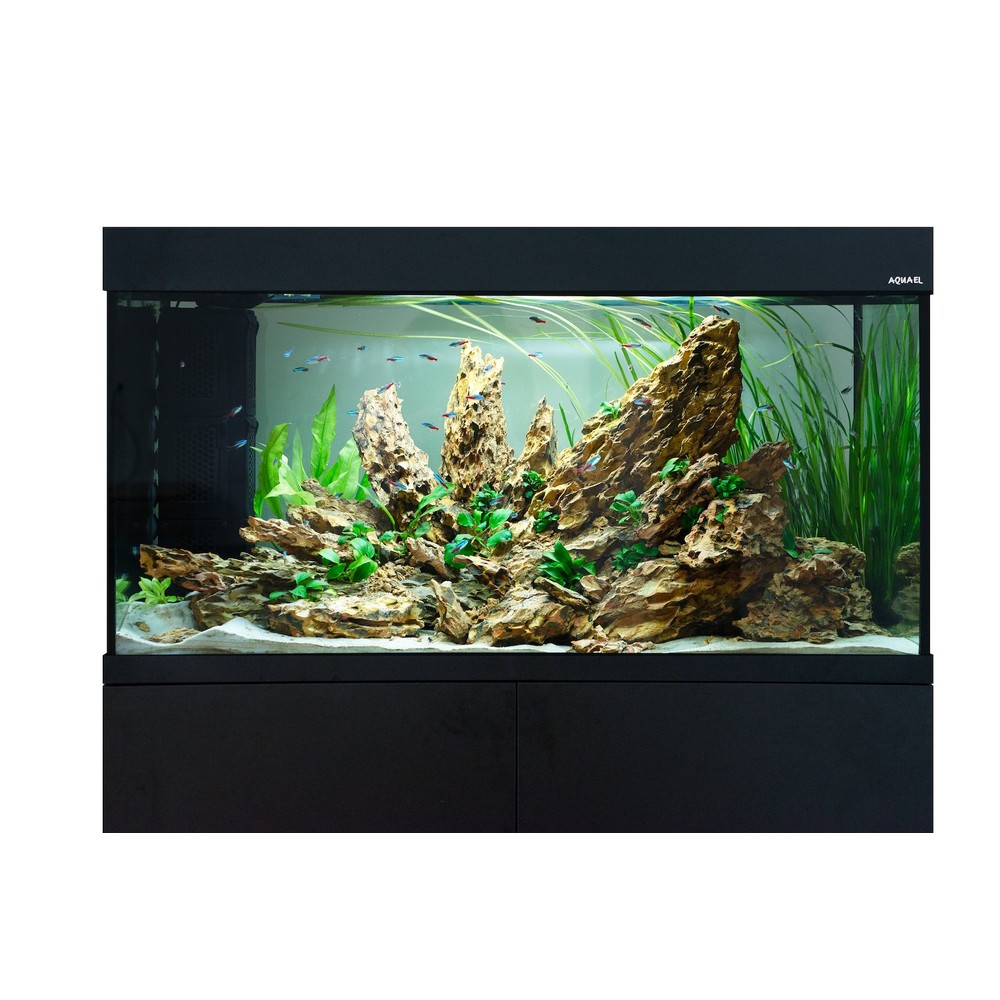 Aquael Zestaw Akwariowy Neo Set 200 Czarny 200L (101x41x56cm) z Filtrem + Grzałką + LED - zdjęcie 15/19